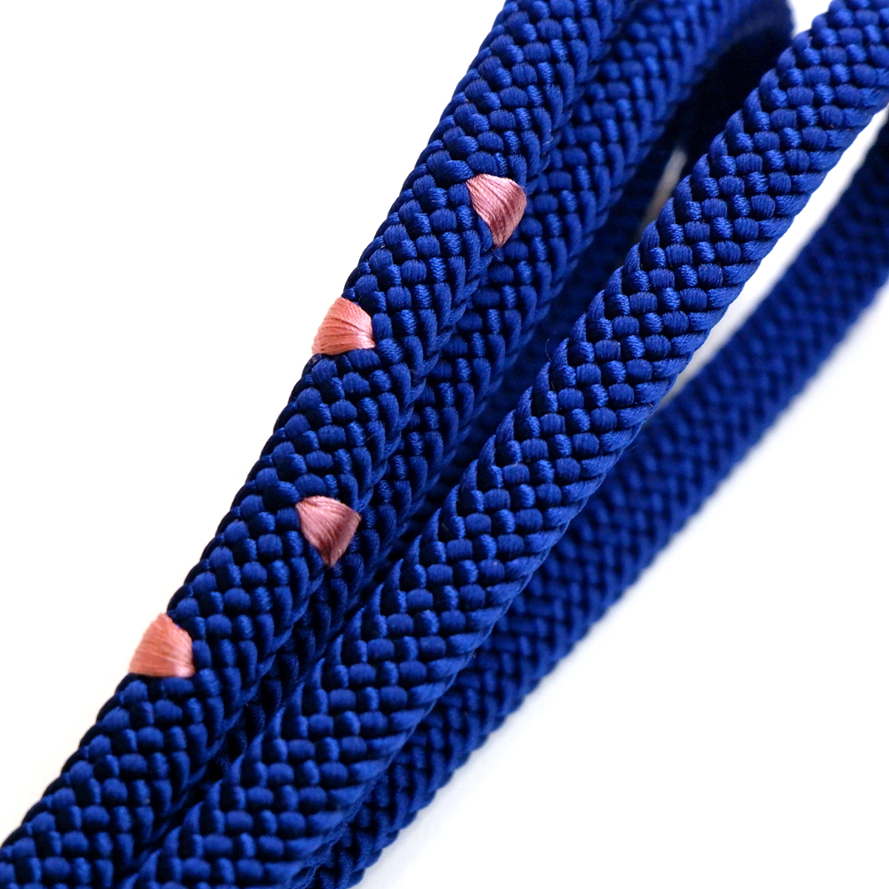 紐の渡敬謹製　正絹帯締め【青】