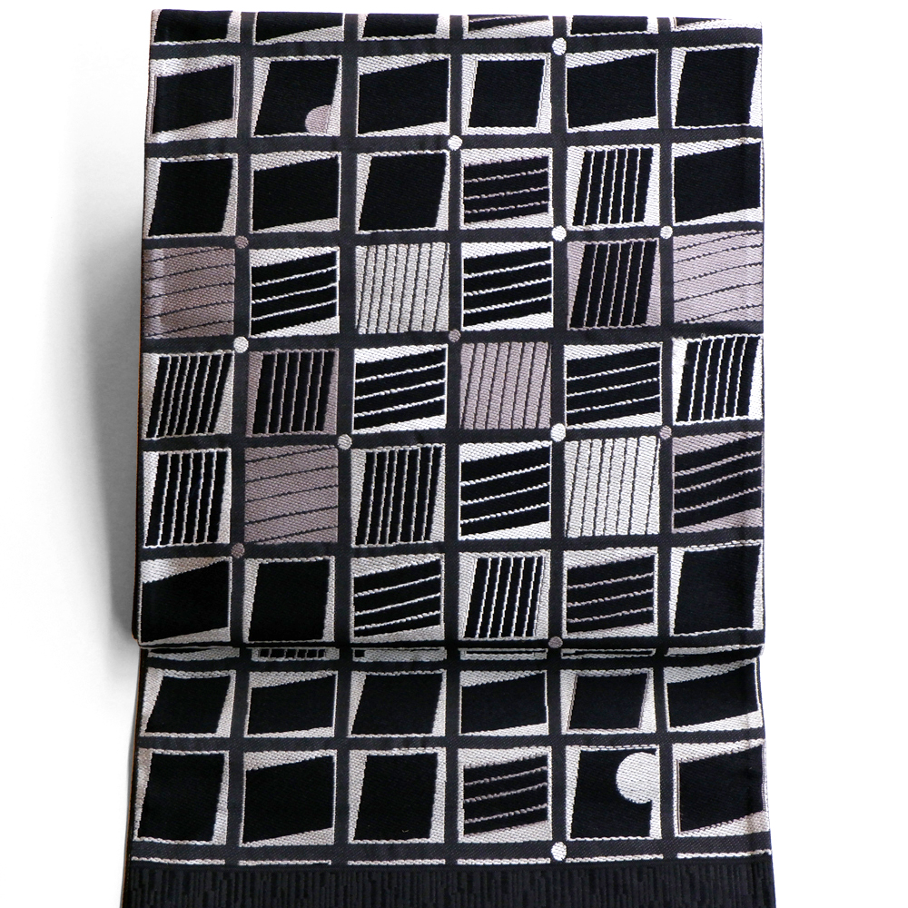 岡文織物謹製 西陣織袋帯【幾何学模様】 岡文織物謹製 西陣織袋帯【幾何学模様】