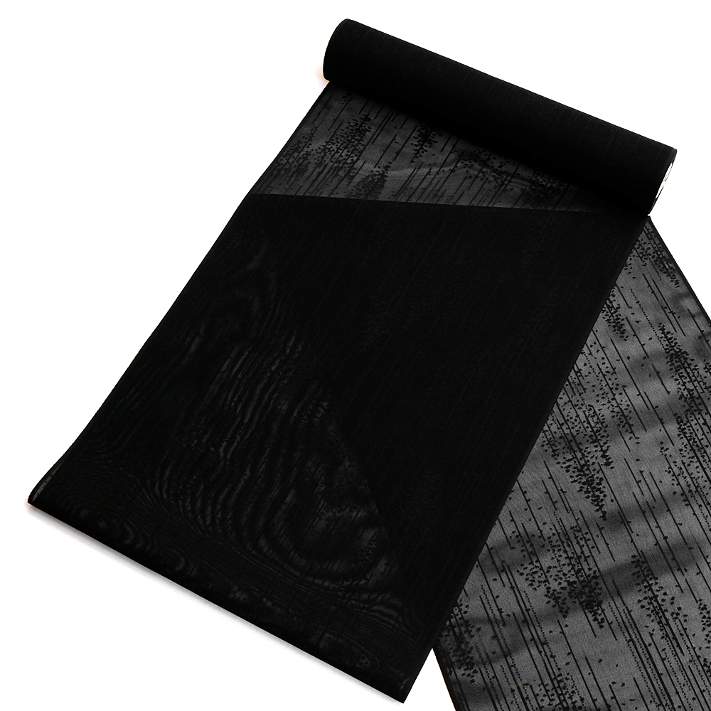 B反　夏物　羽尺反【黒に木々】