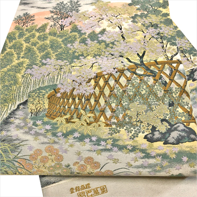 【新着情報】紹巴萬葉ブランド 京都光悦寺を美しく再現した袋帯