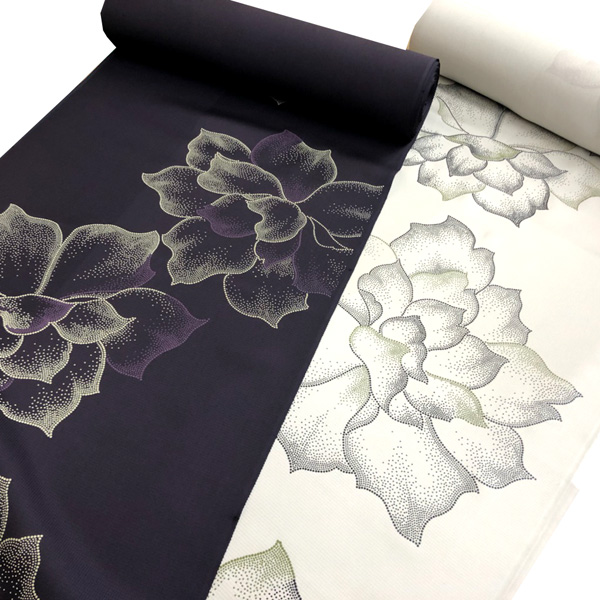 【新着情報】大柄のモダンデザイン、山音が創作したお洒落小紋が色違いで登場。