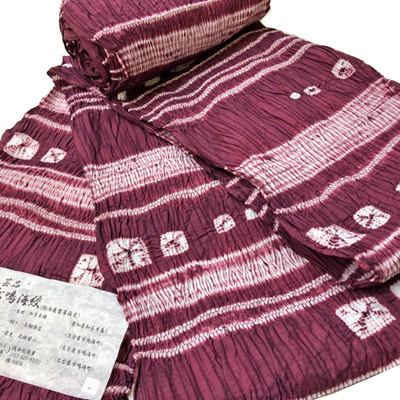 【新着情報】純国産 伝統的工芸品 有松絞り「巻上縫い絞り」浴衣