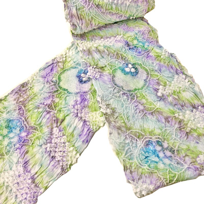 【新着情報】夏を彩る涼し気な色合い 絞り「藤娘きぬたや」の絞り浴衣