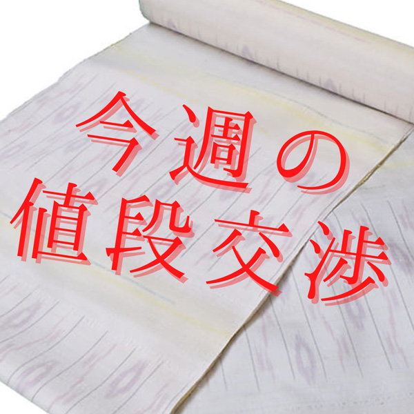 【値段交渉コーナー】職人が手織りで織り上げた希少な織物、伝統的工芸品 伊那紬