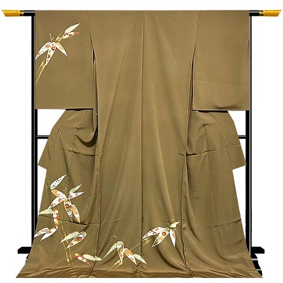 【新着情報】渋めの色彩に笹模様の上品な柄ゆき、素敵な特撰訪問着が入荷 【新着情報】渋めの色彩に笹模様の上品な柄ゆき、素敵な特撰訪問着が入荷