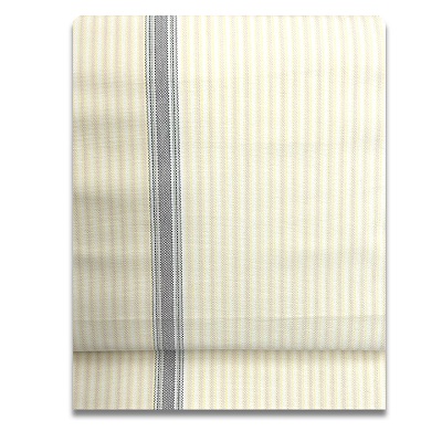【新着情報】すっきりコーデしやすい縞デザイン、オールシーズン使える綿八寸帯