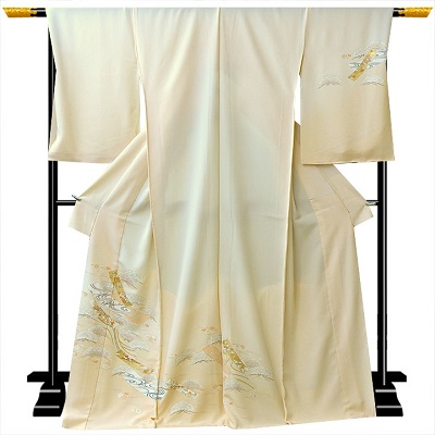 【11/25 新着商品】一流染匠 菱健 京友禅訪問着【四季花と短冊】