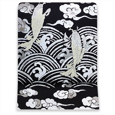 【11/30 新着商品】モダンな和模様　服部織物ブランドのモール織 引箔袋帯が2点、入荷しました。